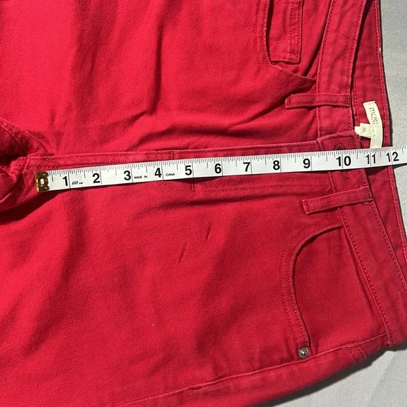Maje red jeans wide leg - Picture 5 of 10